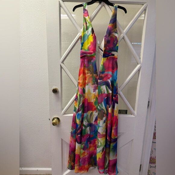 Liv Foster 
Floral Tie Dye Gown - Picture 4 of 9